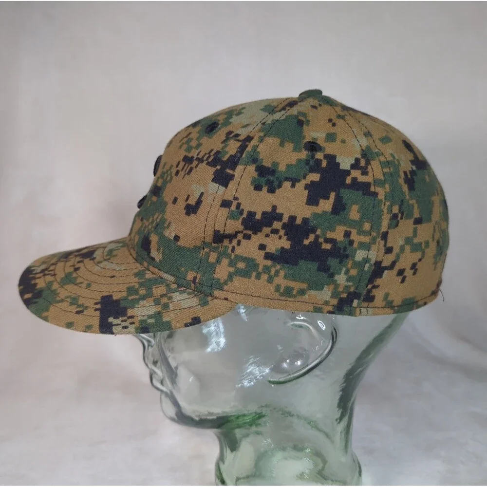 New Era Chicago Cubs Hat Sz 7 1/8 Digital Camouflage 59Fifty On-Field USA Made